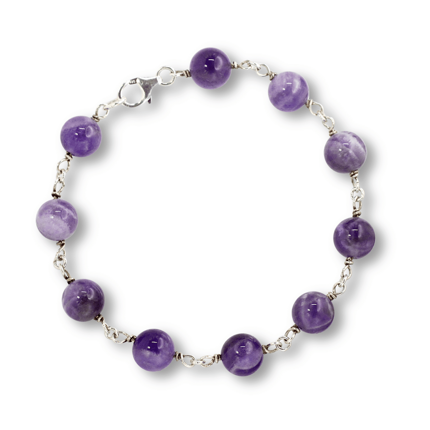 Bracelet: Amethyst Beaded Chain