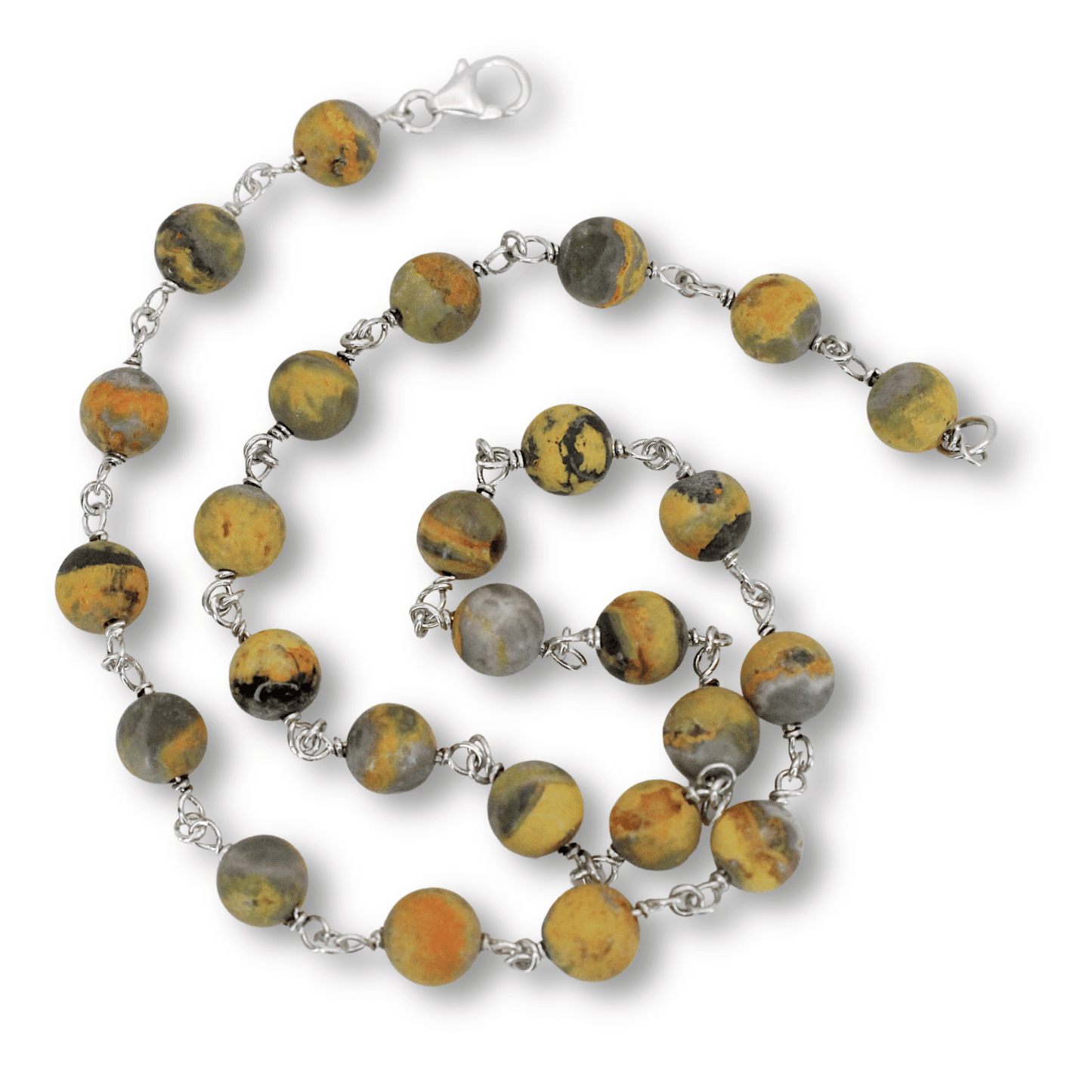 Necklace: Bumblebee Jasper Chain