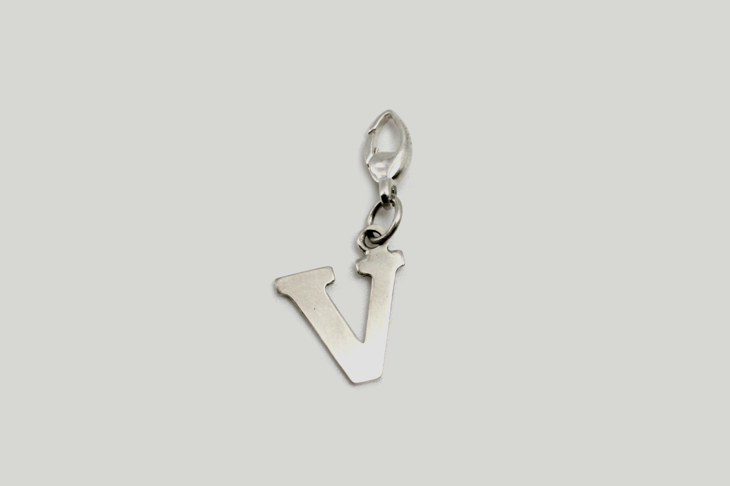 Sterling Silver Basic Letter Charm ~ Handcrafted Jewelry ~ VANDA inspired
