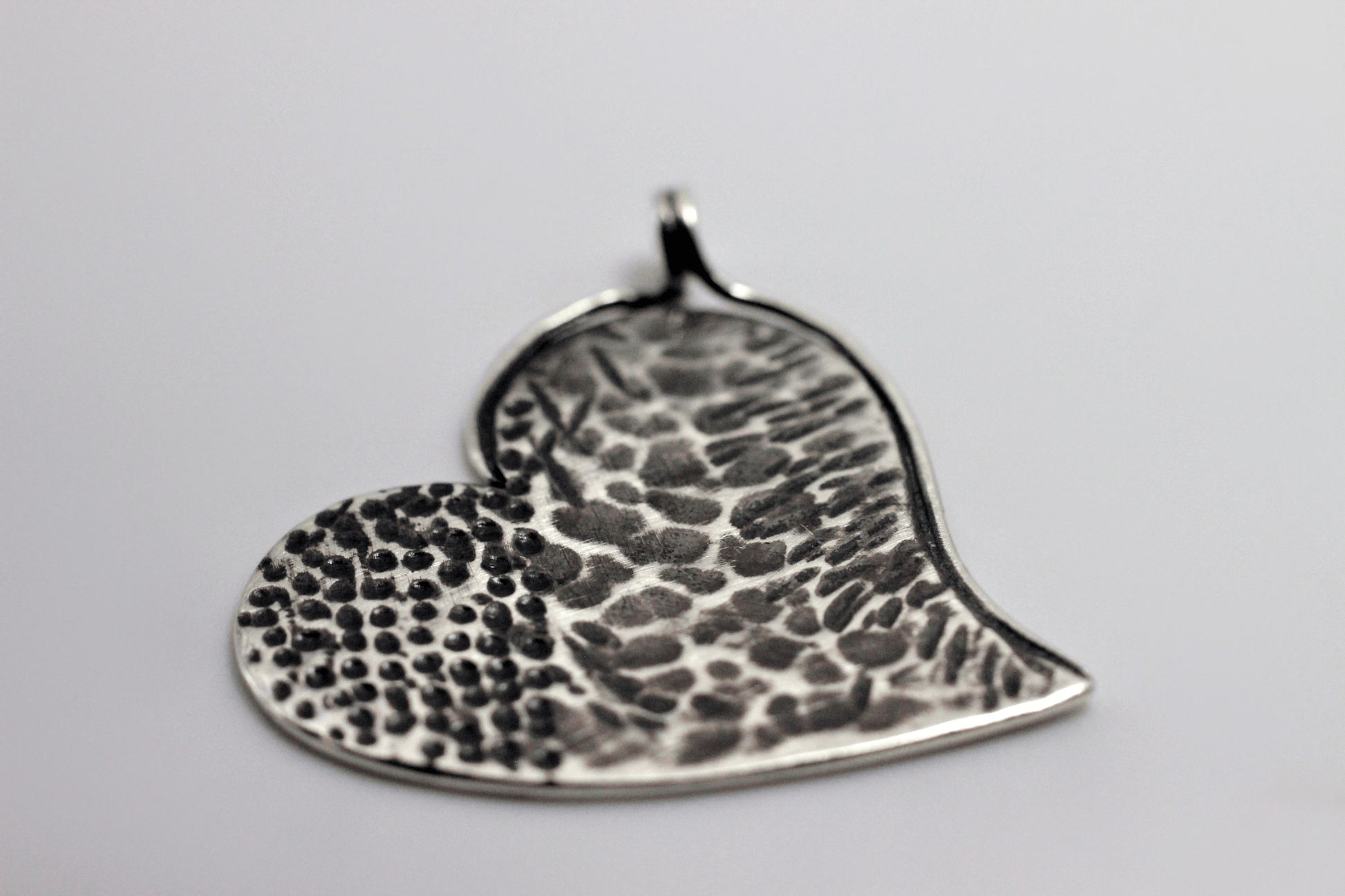 Sterling Silver Heart Pendant ~ Handcrafted Jewelry ~ VANDA inspired