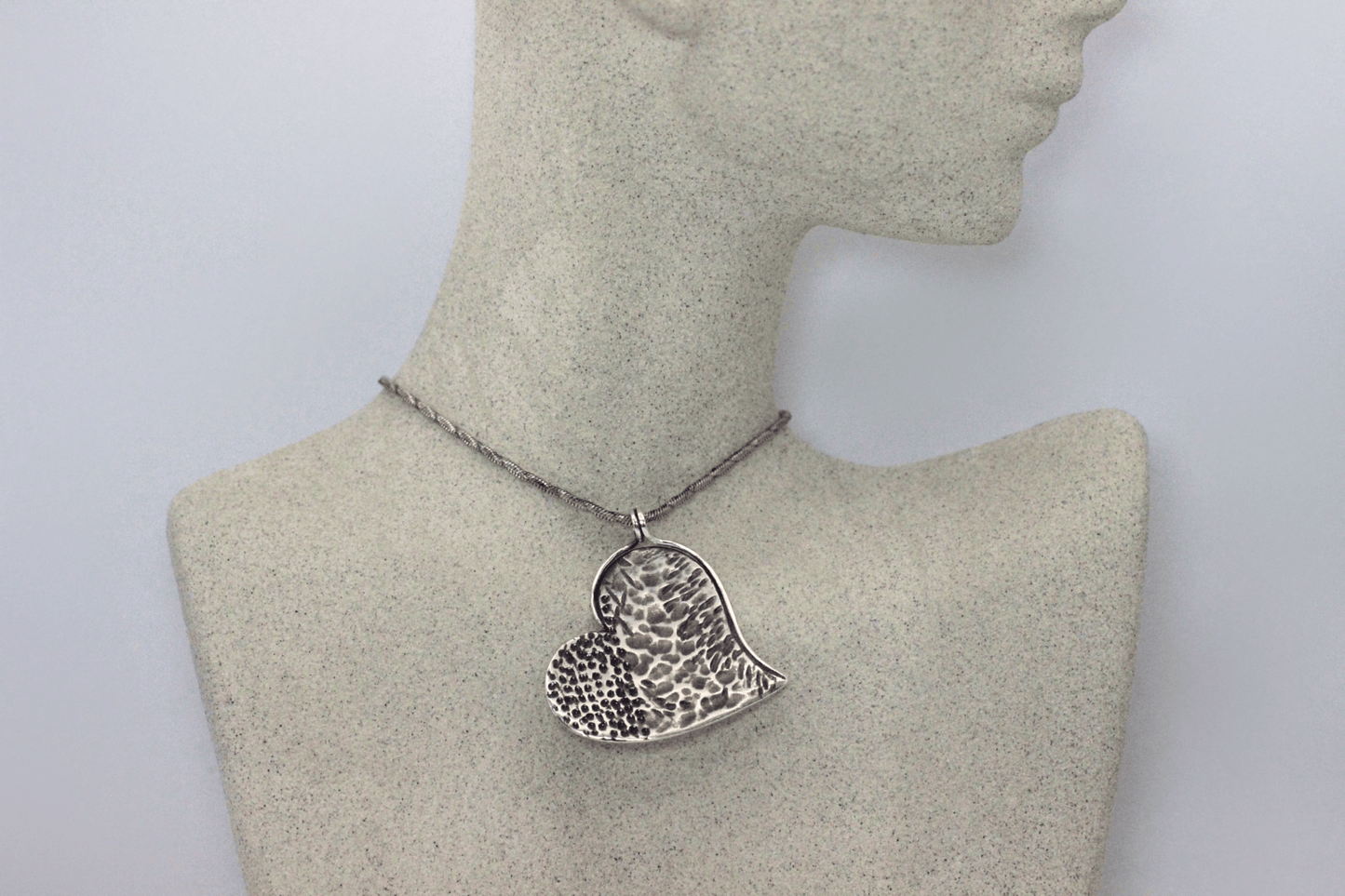Sterling Silver Heart Pendant ~ Handcrafted Jewelry ~ VANDA inspired