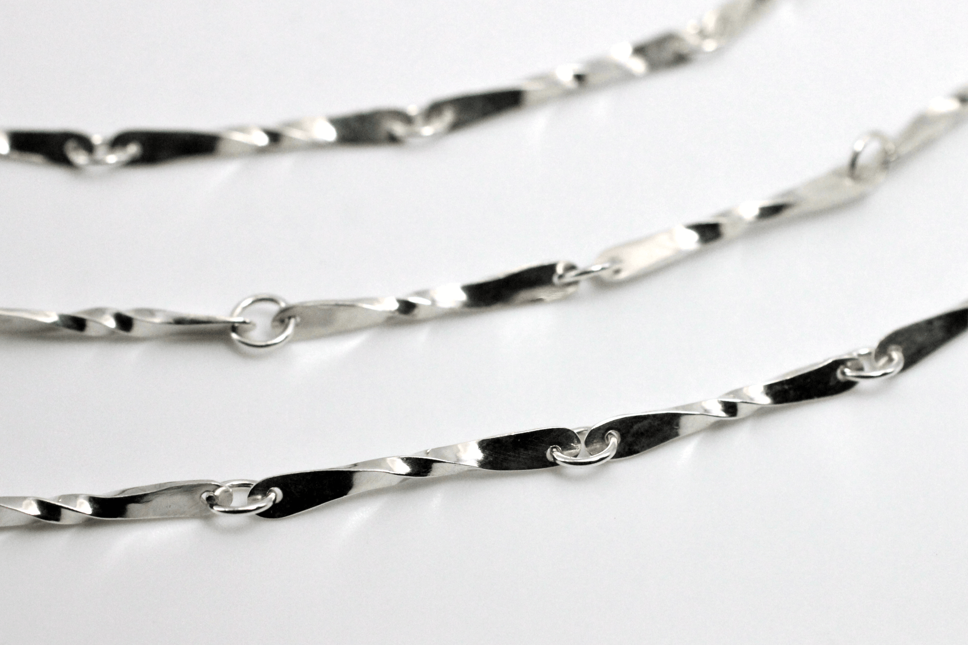 Sterling Silver Sjarmere Chain Necklace (22-inches) ~ Handcrafted Jewelry ~ VANDA inspired