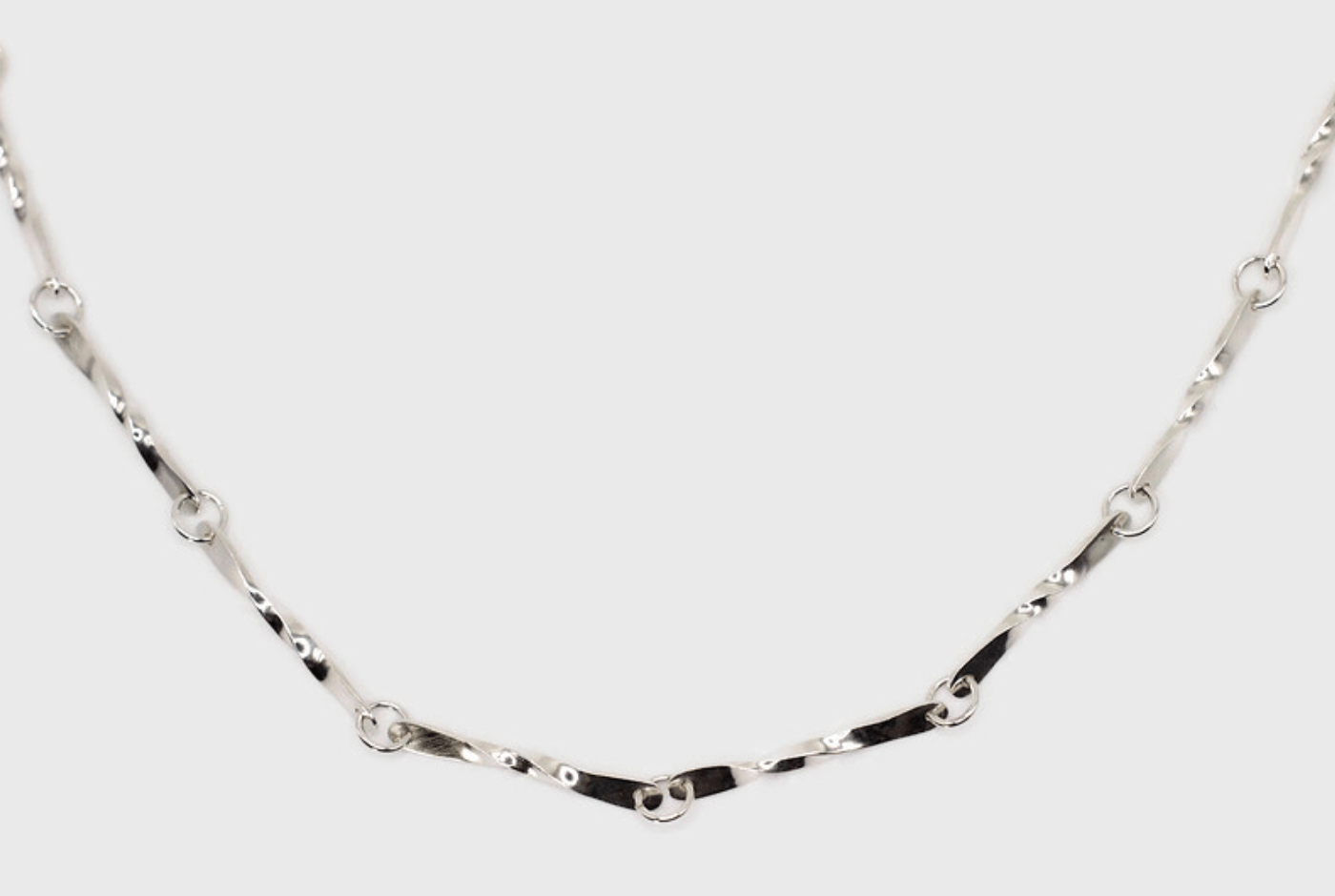 Sterling Silver Sjarmere Chain Necklace (16-inches) ~ Handcrafted Jewelry ~ VANDA inspired