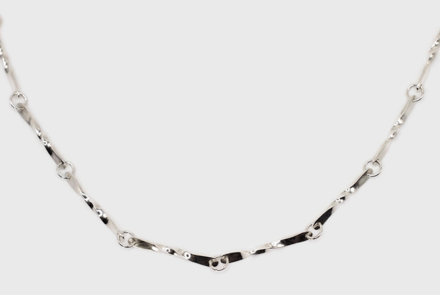 Sterling Silver Sjarmere Chain Necklace (18-inches) ~ Handcrafted Jewelry ~ VANDA inspired