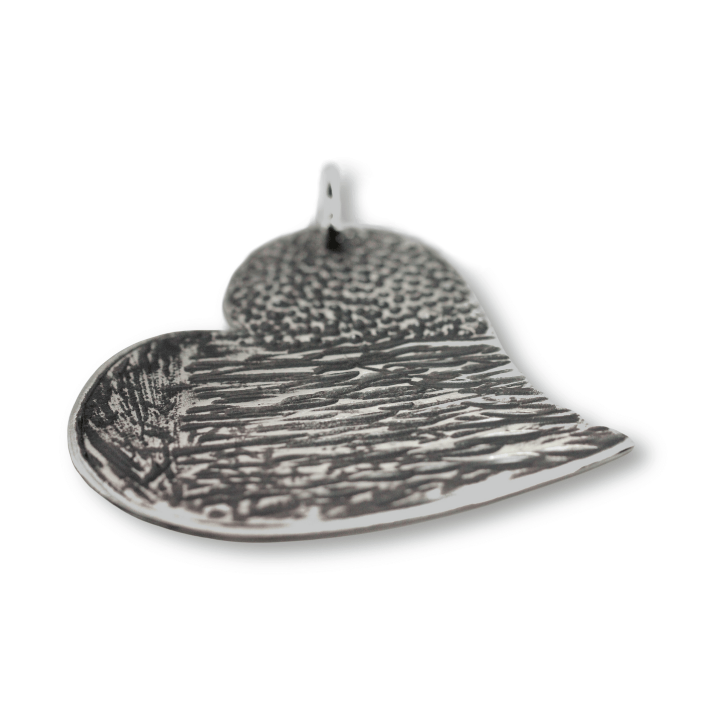 LAST CHANCE SALE: Large Silver Heart Pendant