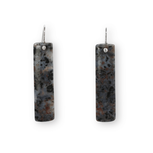 Earrings: Stormy Ocean Jasper