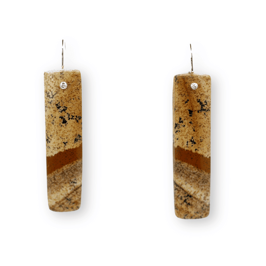 Earrings: Picture Jasper