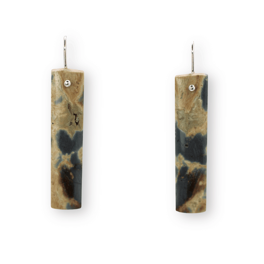 Earrings: Conglomerate Jasper