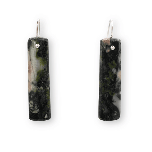 Earrings: Cherry Blossom Jasper