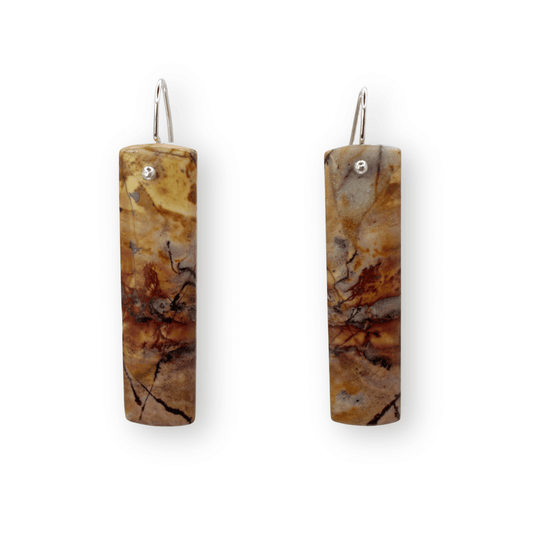 Earrings: Red Creek Jasper