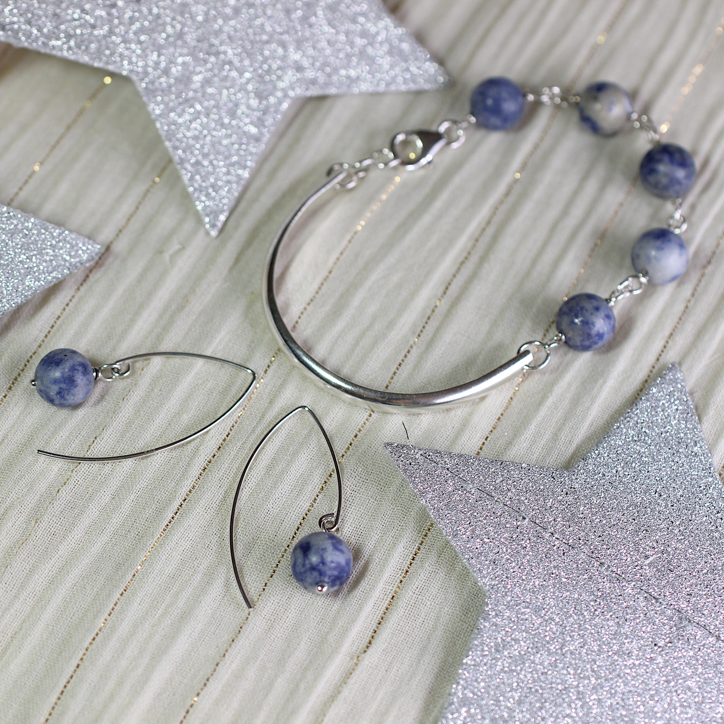 Bracelet: Sodalite Half Cuff